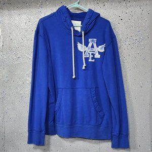 AE American Eagle Athletic Fit Mens Royal Blue Hoodie Hooded Sweatshirt Large L